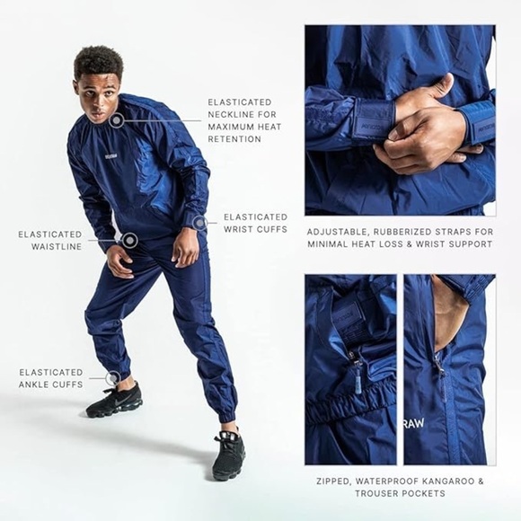 BOXRAW Hagler Sauna Suit Weight Loss Sweat Suit Set - Picture 2 of 16